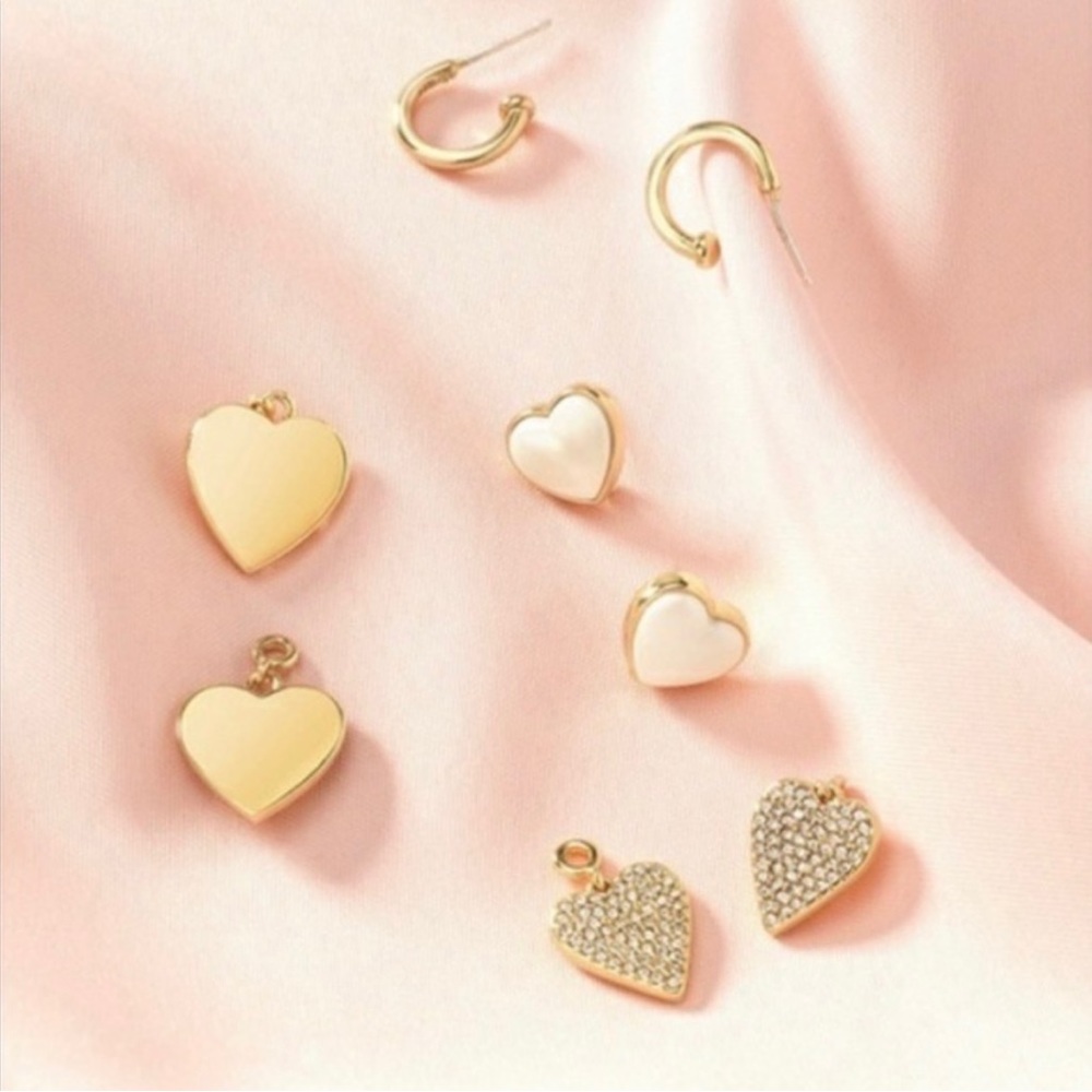 Stella & Dot Hearts Beat as One Earring Pack